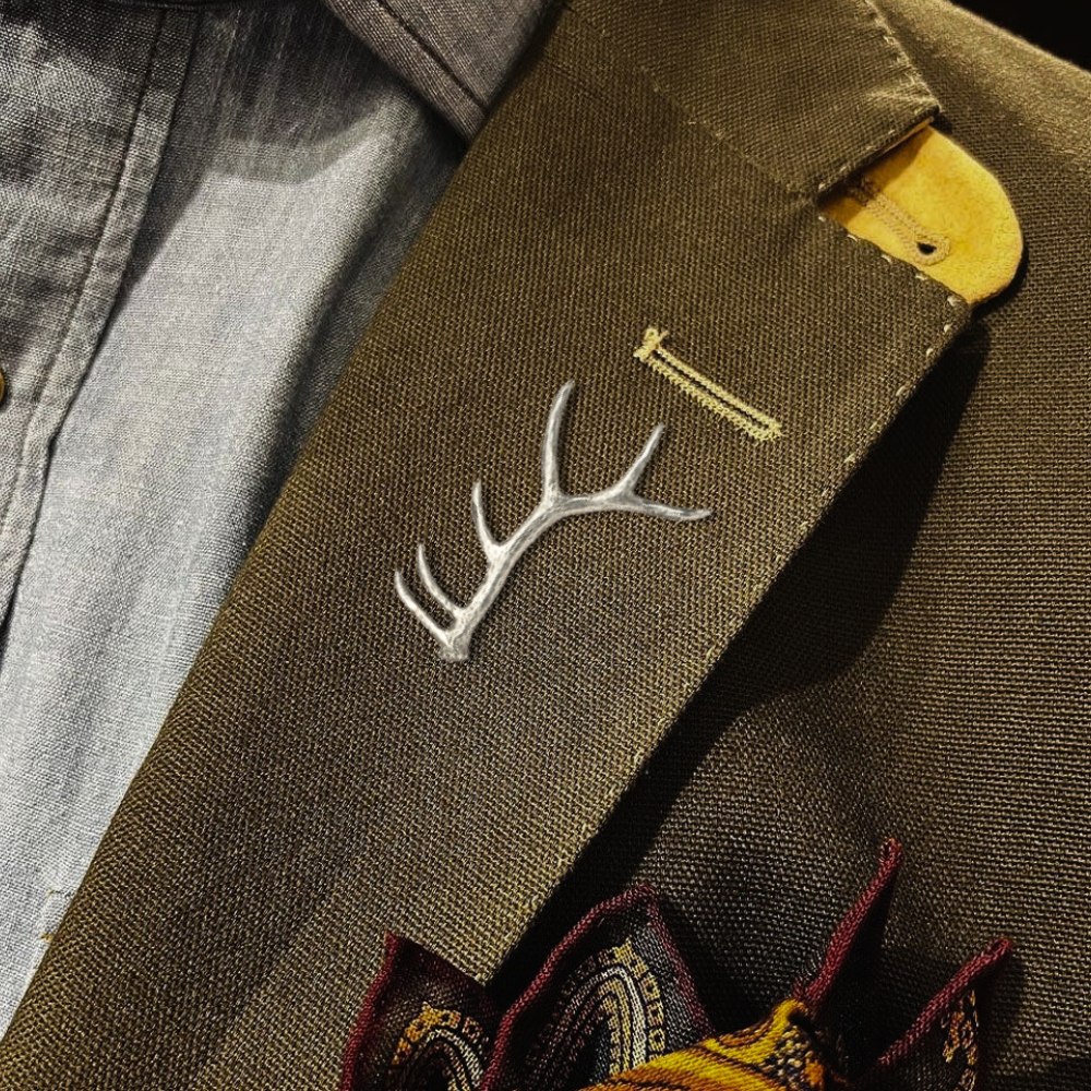 Pewter Hat and Jacket Pin