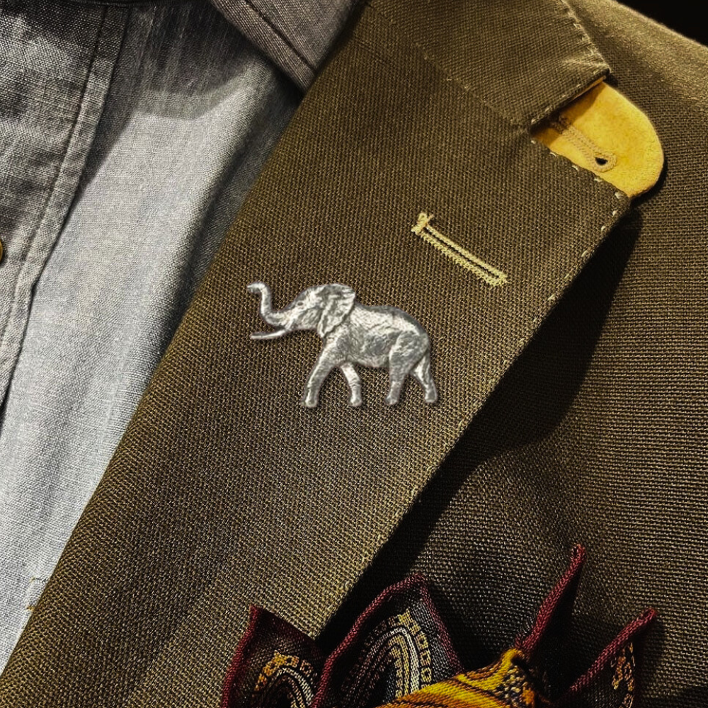 Pewter Hat and Jacket Pin