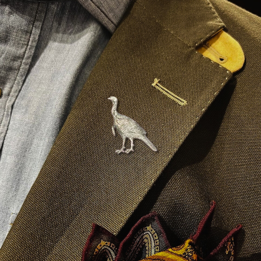 Pewter Hat and Jacket Pin