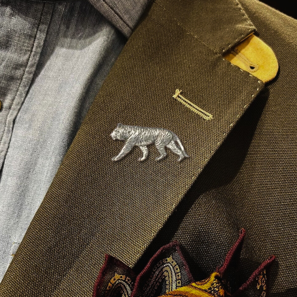 Pewter Hat and Jacket Pin