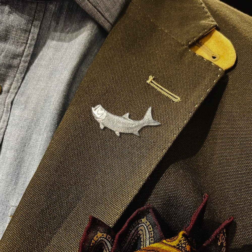 Pewter Hat and Jacket Pin