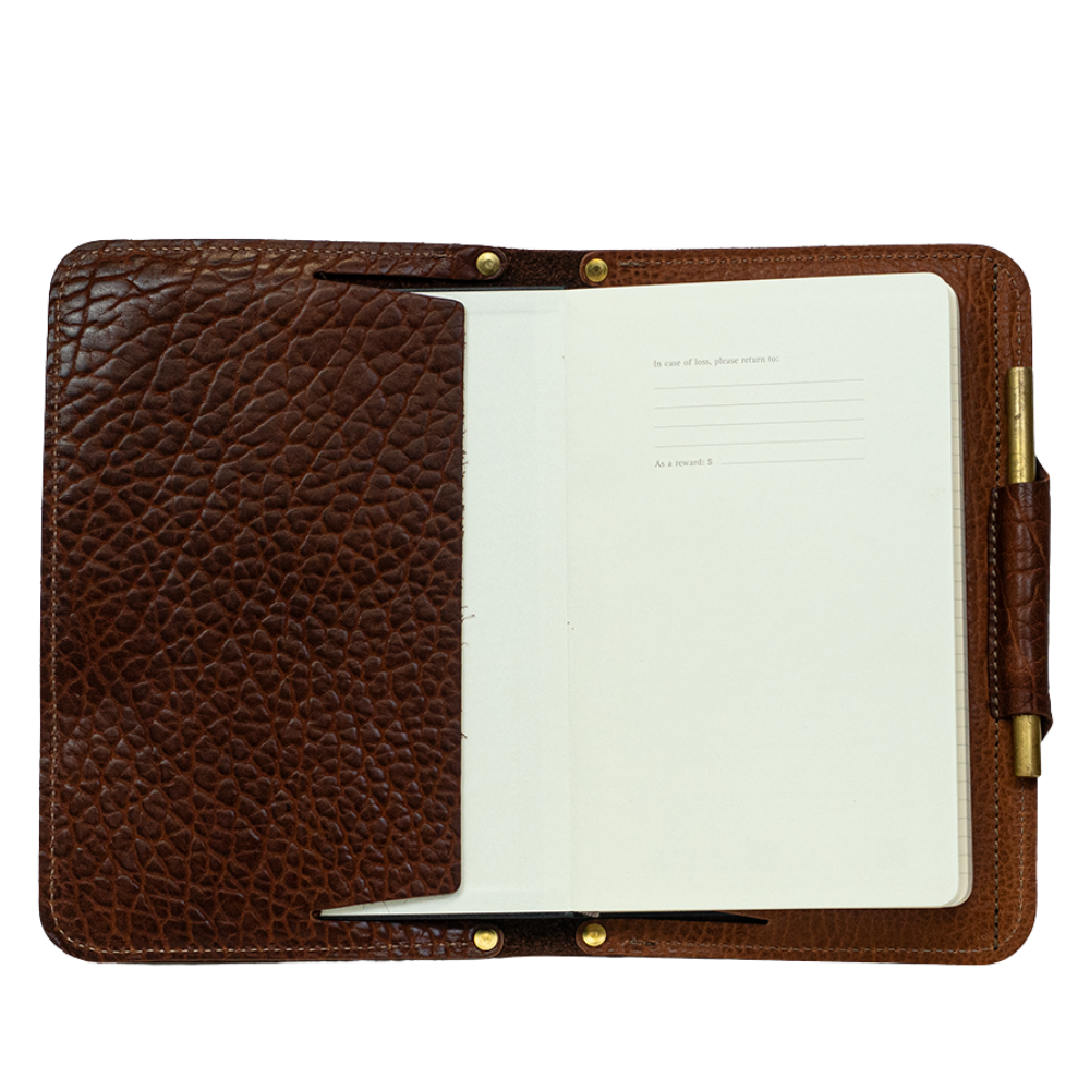 Cognac Bison Executive Notebook