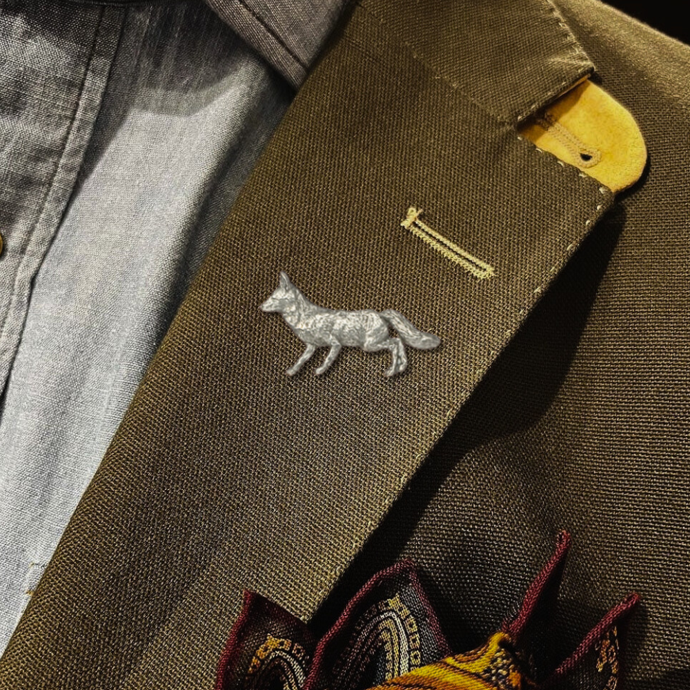 Pewter Hat and Jacket Pin