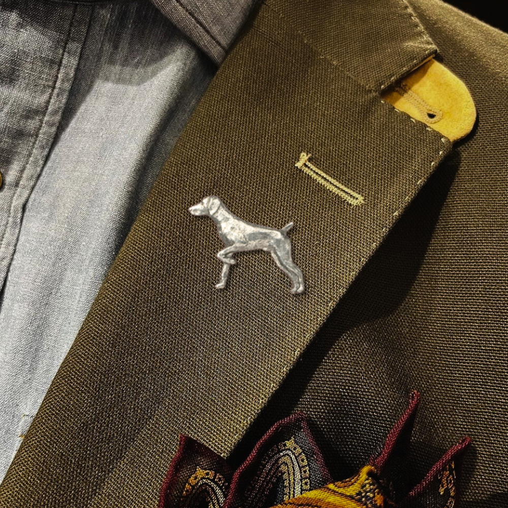 Pewter Hat and Jacket Pin