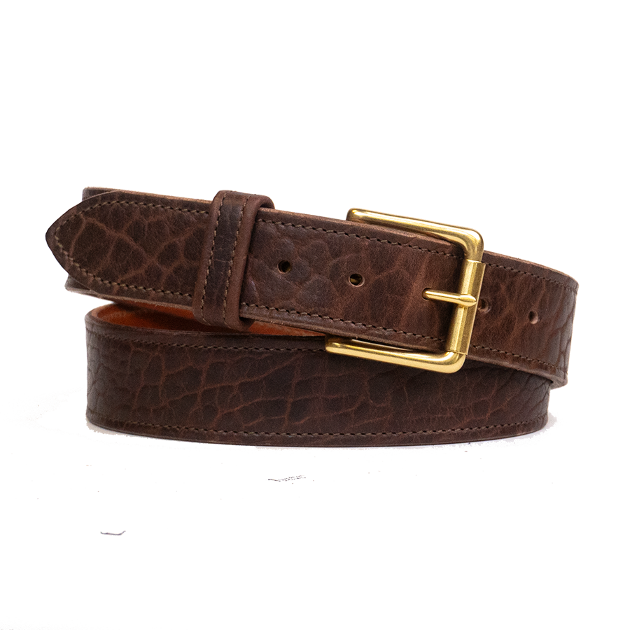 Chocolate Bison Belt (IN-STOCK)