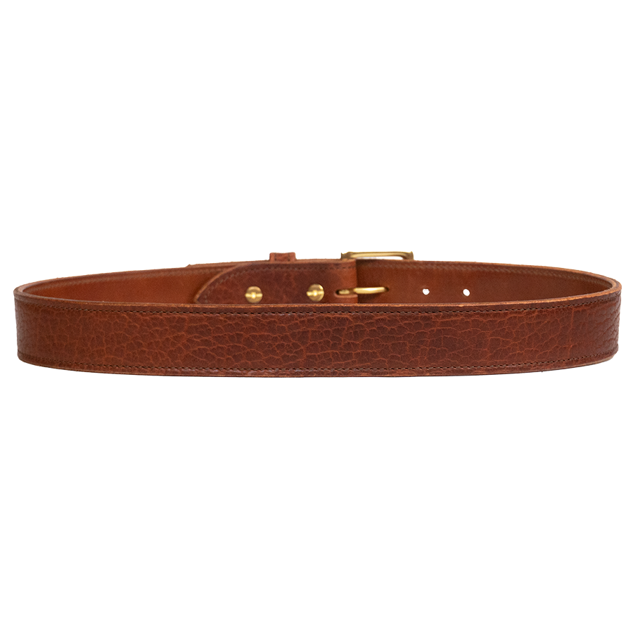Cognac Bison Belt