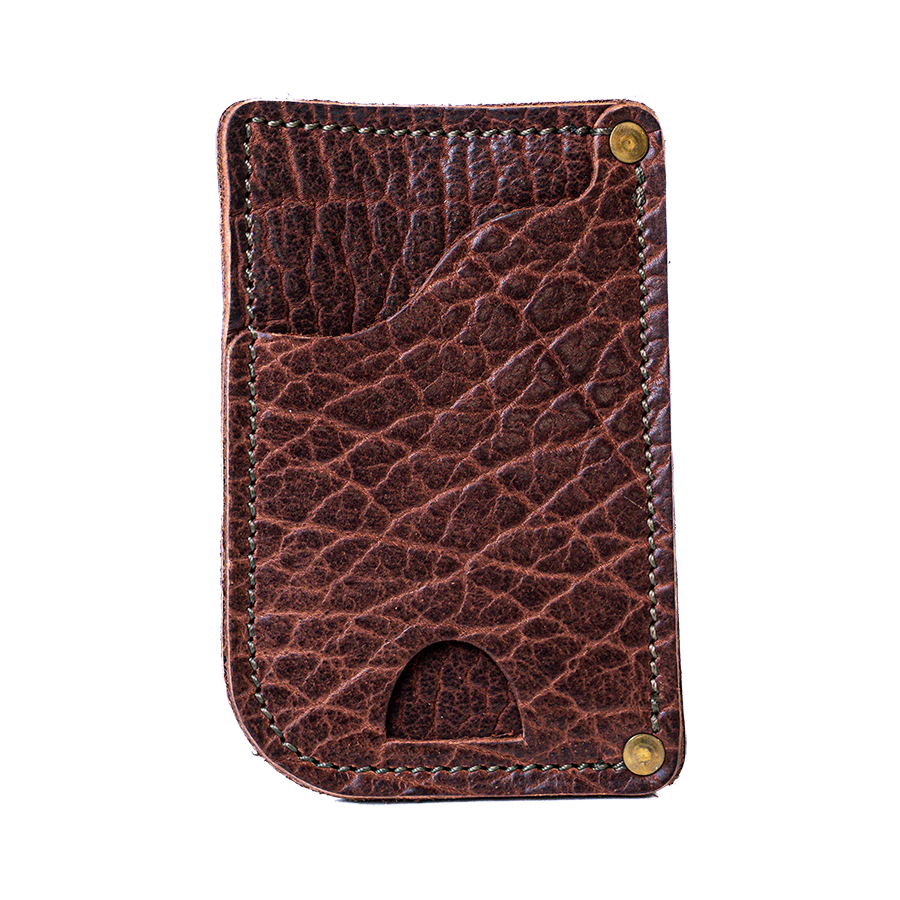 Cognac Bison Drivers Wallet