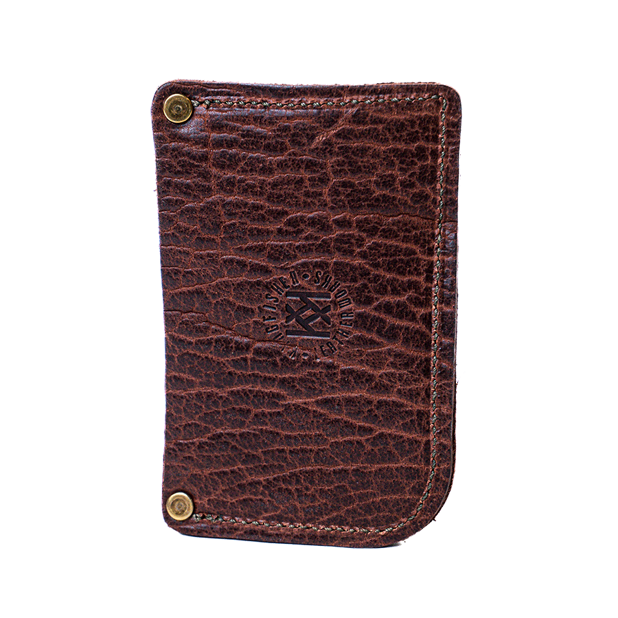 Cognac Bison Drivers Wallet